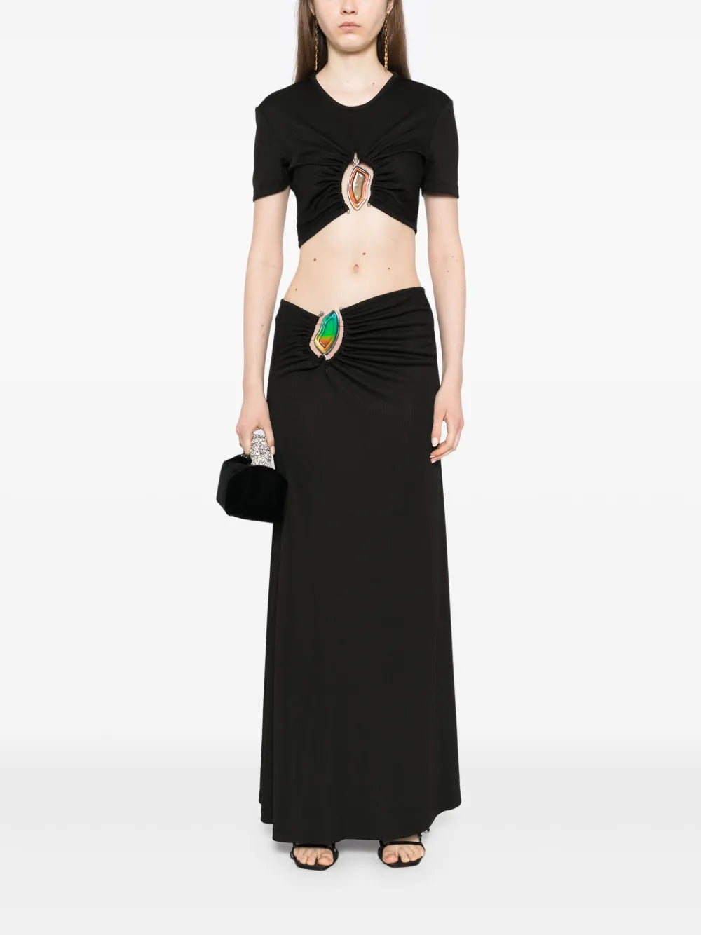 Moodstone Ruhed Skirt