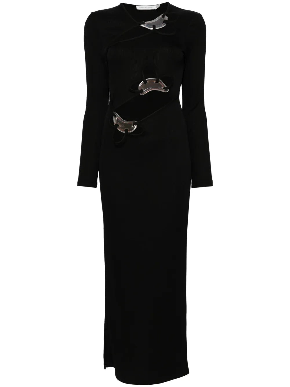 Looped Moodstone Long-Sleeved Dress