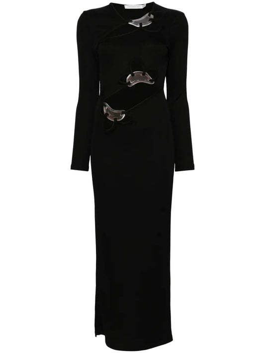 Looped Moodstone Long-Sleeved Dress