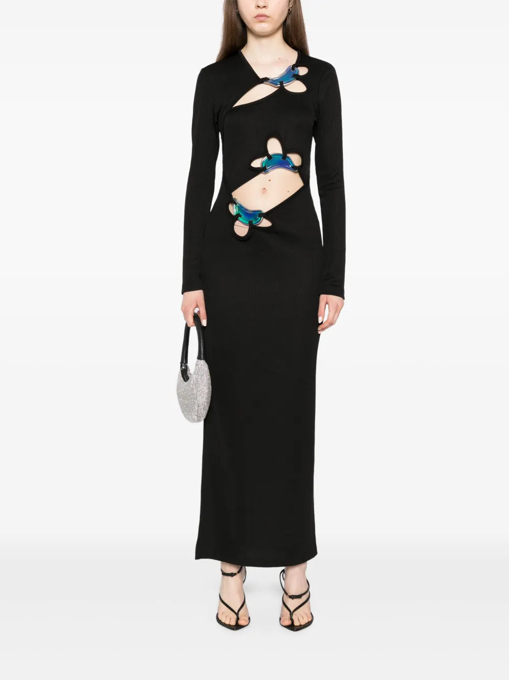 Looped Moodstone Long-Sleeved Dress