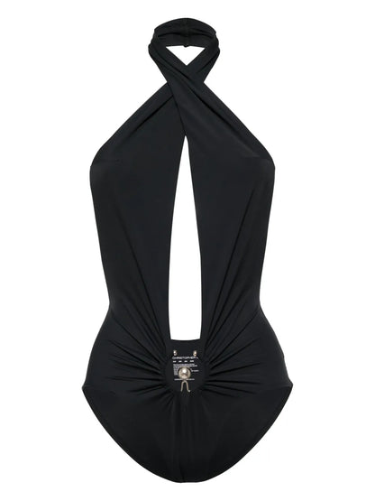 Pierced Orbit Halter Bodysuit