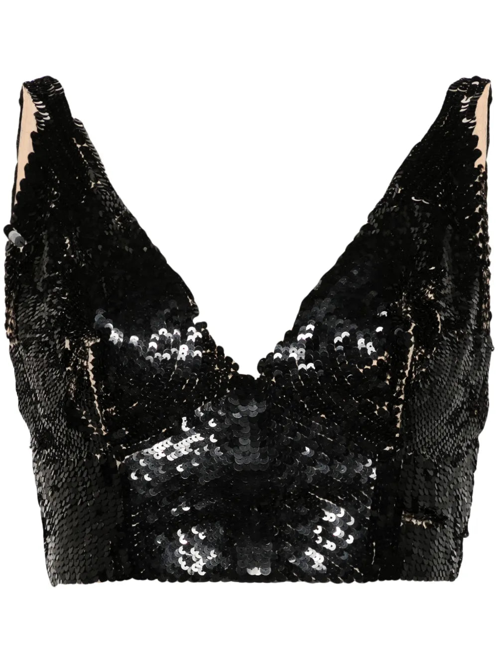 Sequinned Crop Top