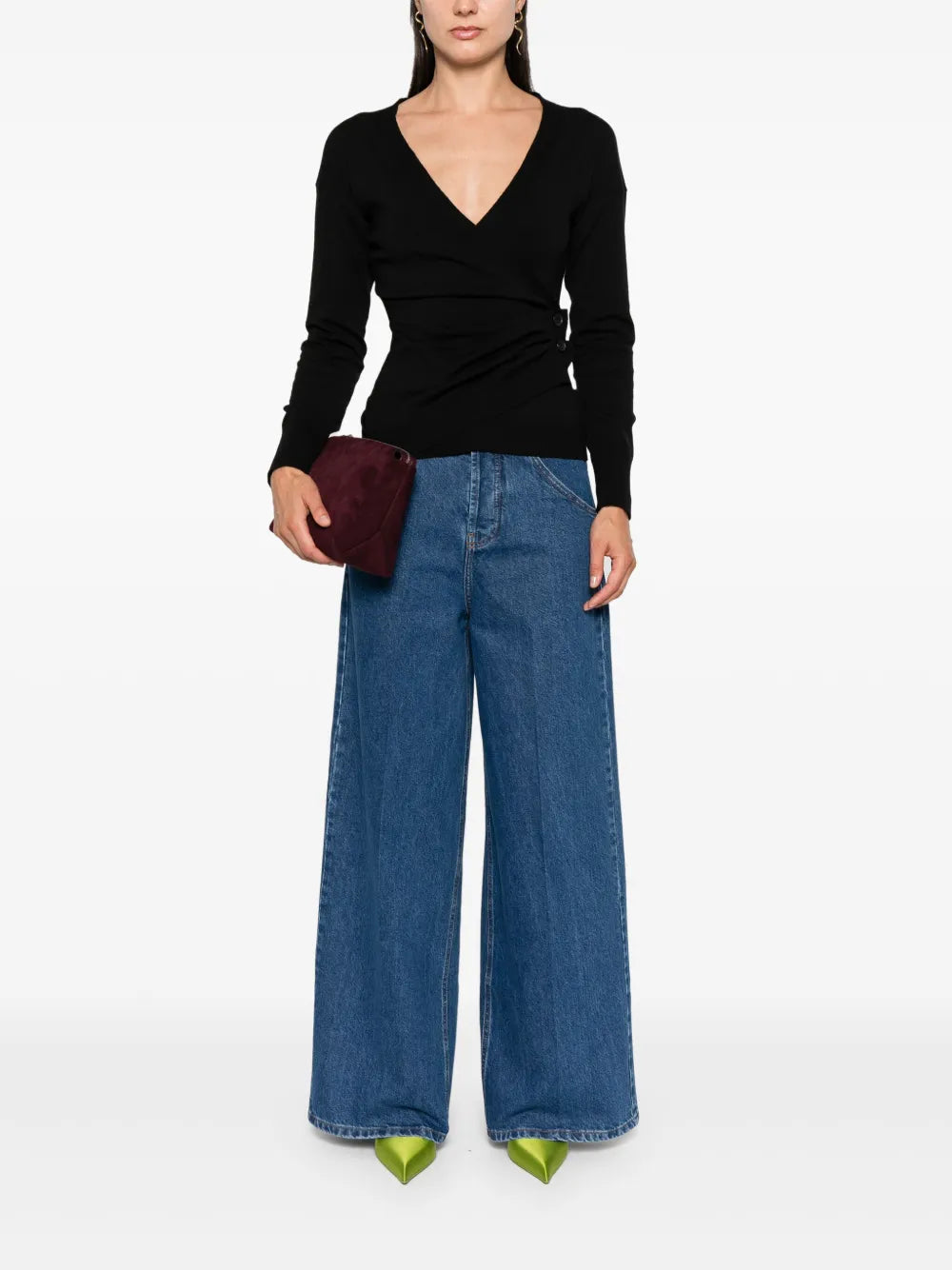 Draped Knitted Top