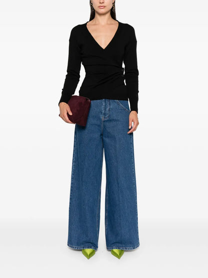 Draped Knitted Top