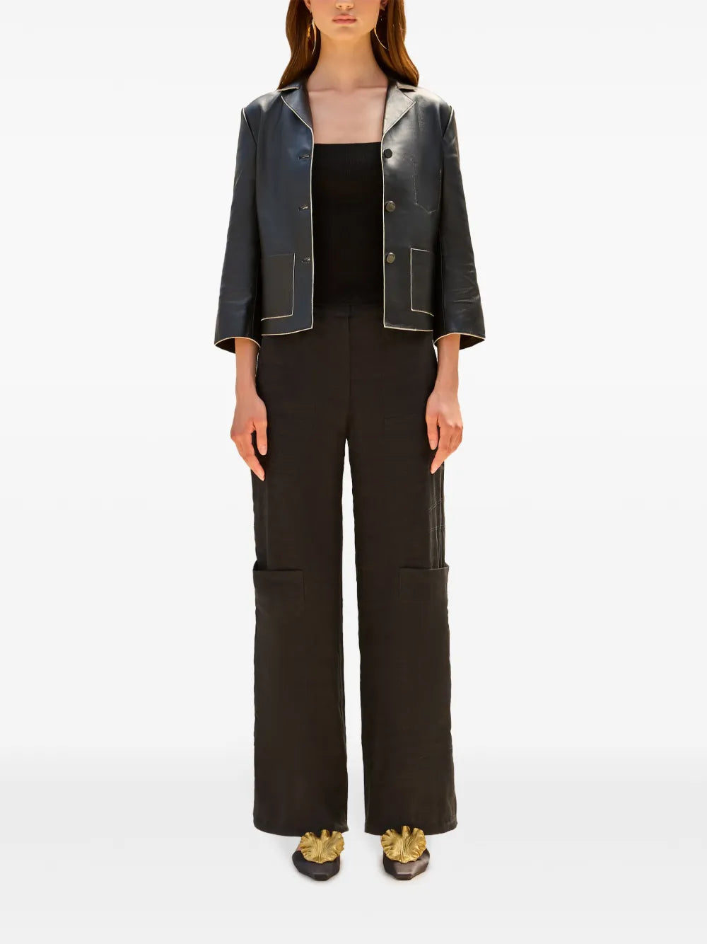 Layton Leather Blazer