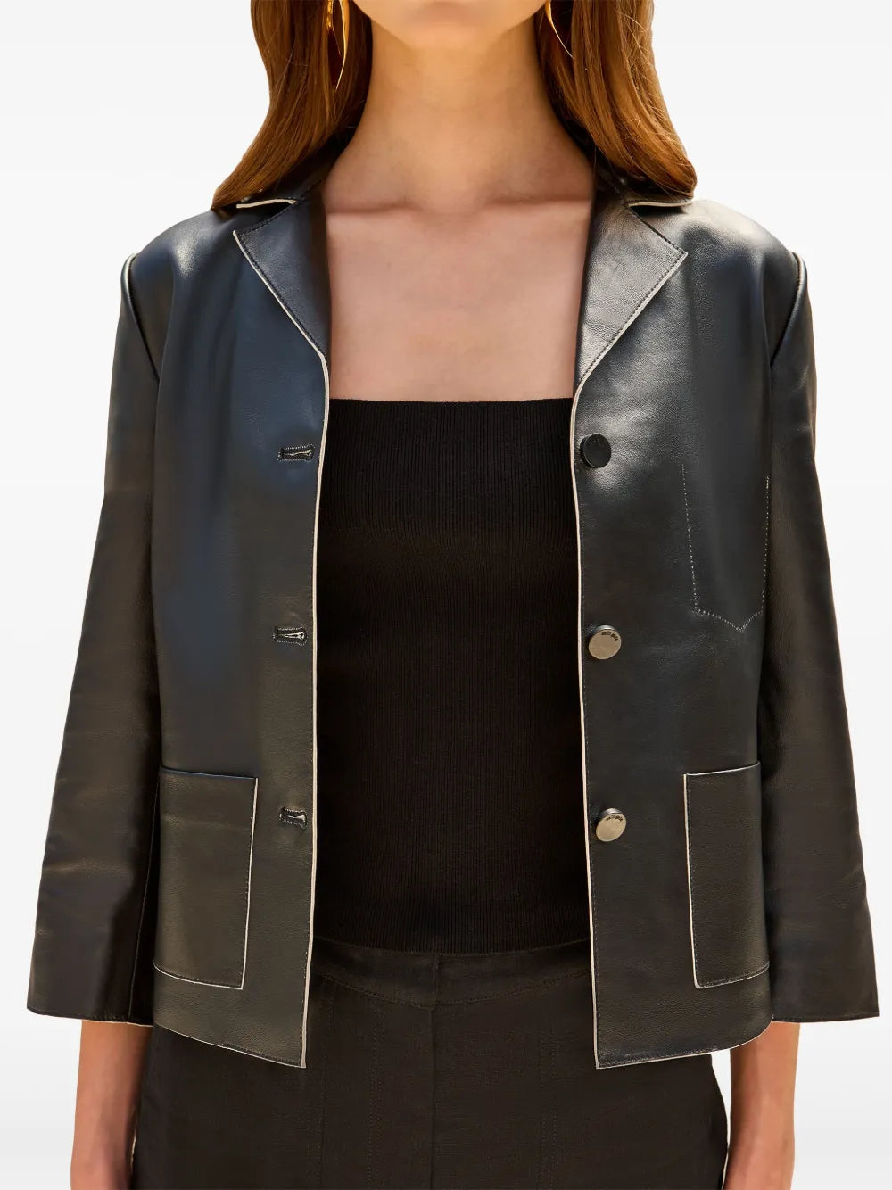 Layton Leather Blazer