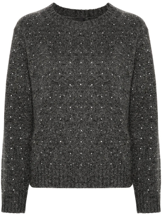 Crystal-Embellished Sweater