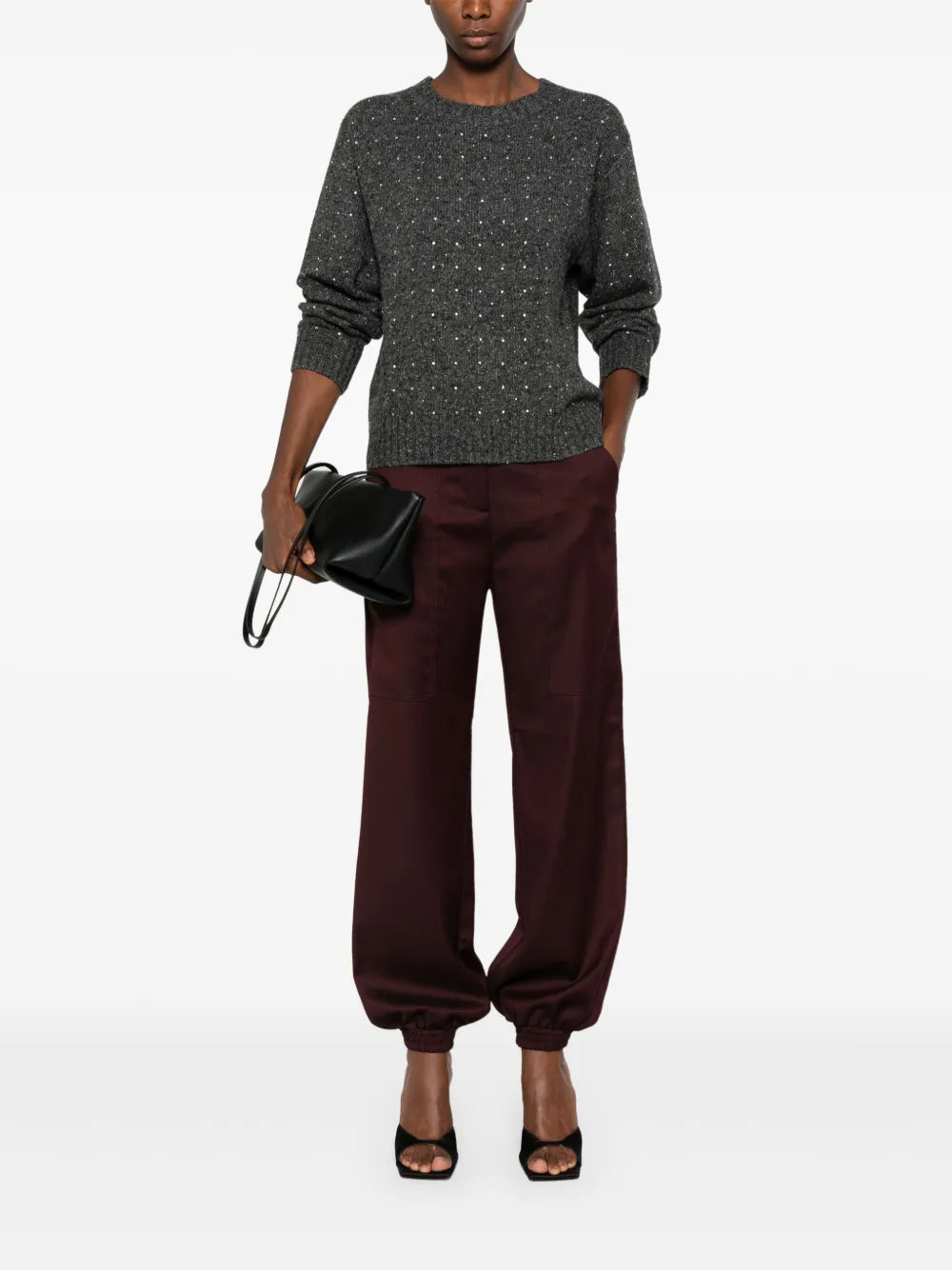 Crystal-Embellished Sweater