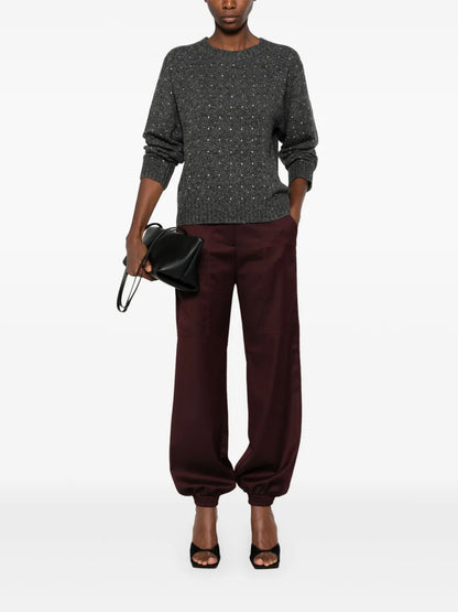 Crystal-Embellished Sweater