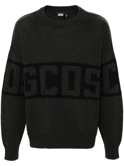Logo Band Crew-Neck Sweater
