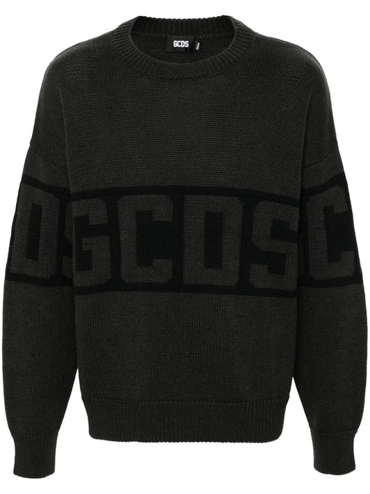Logo Band Crew-Neck Sweater