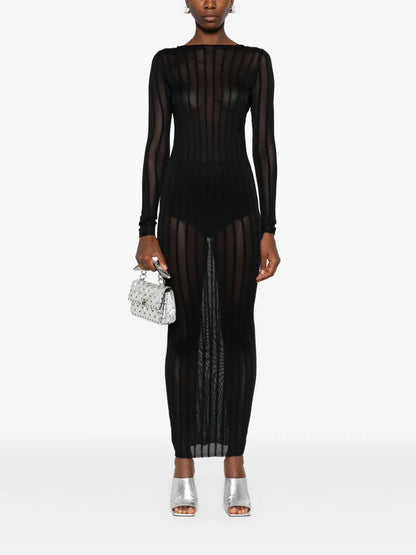 Logo-Embroidered Maxi Dress