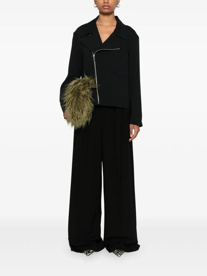 Crepe Biker Jacket