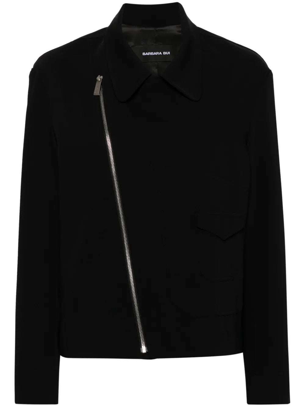 Crepe Biker Jacket