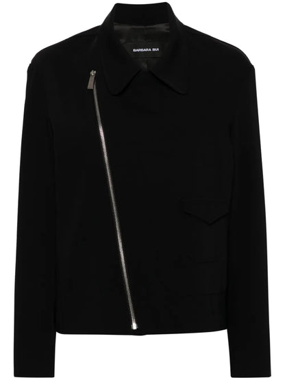 Crepe Biker Jacket