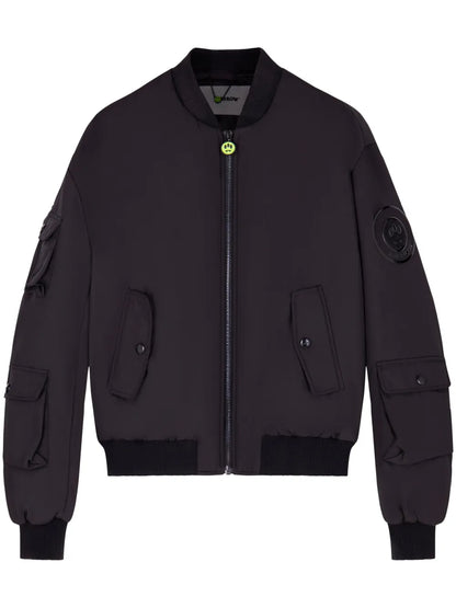 Logo-Appliqué Bomber Jacket