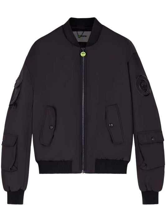 Logo-Appliqué Bomber Jacket
