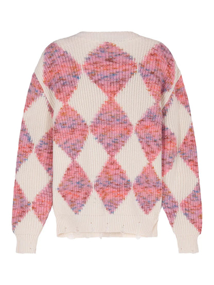 Argyle-Pattern Jumper