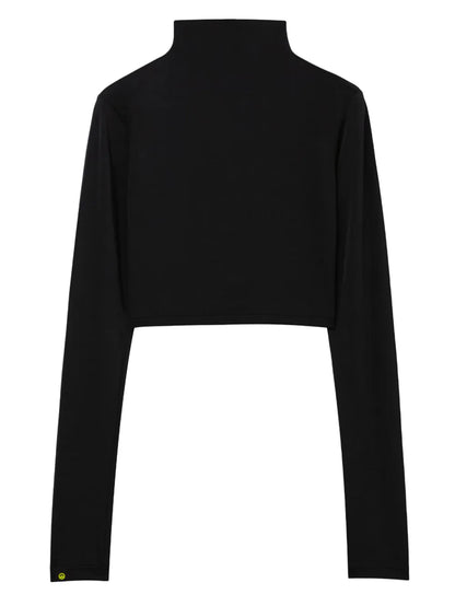 Long-Sleeve Cropped Top