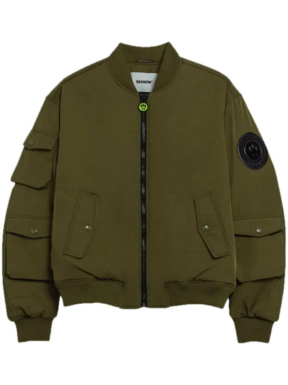 Logo-Appliqué Bomber Jacket