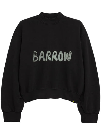 Logo-Print Cropped Sweatshirt