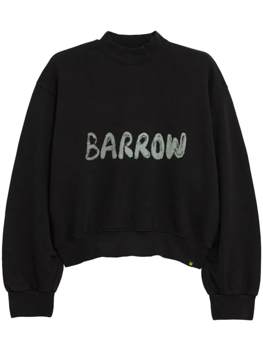 Logo-Print Cropped Sweatshirt