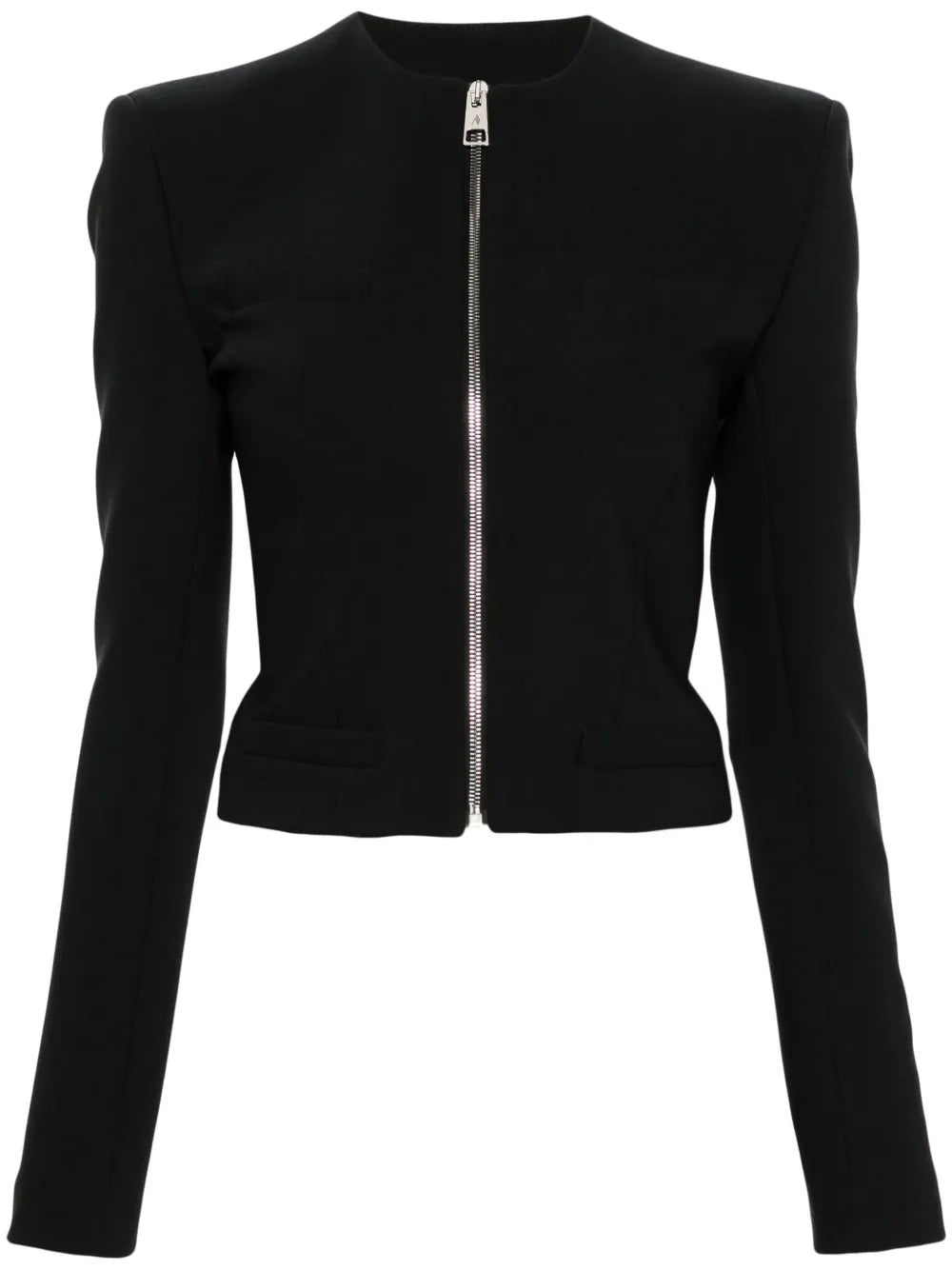 Zip-Fastening Cropped Jacket