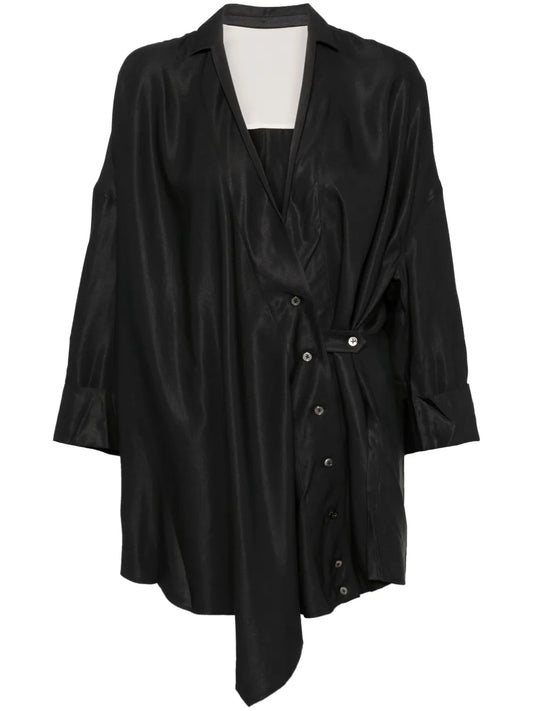 3/4 Sleeves Cotton-Silk Blend Cardigan