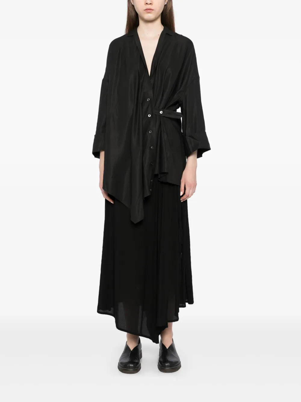 3/4 Sleeves Cotton-Silk Blend Cardigan