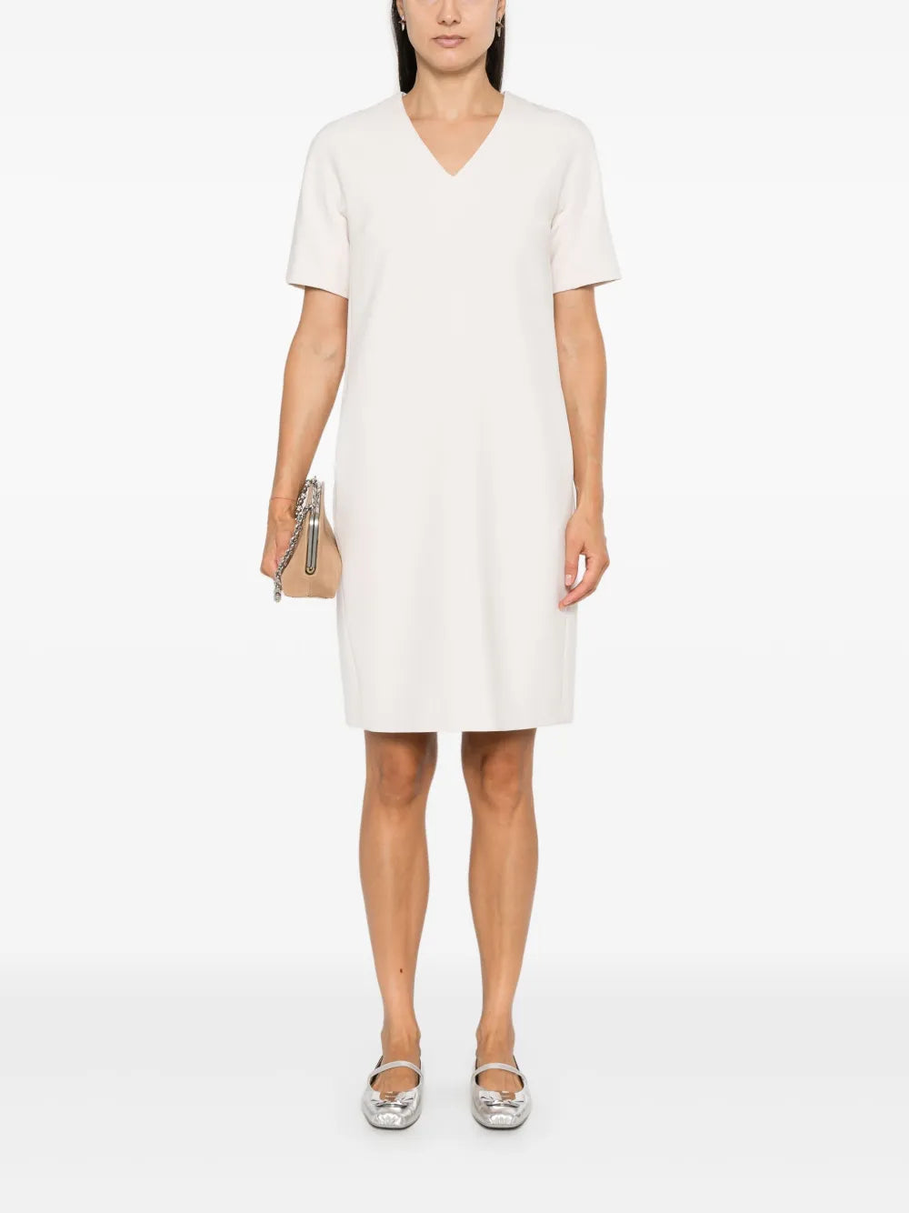 V-Neck Midi Dress
