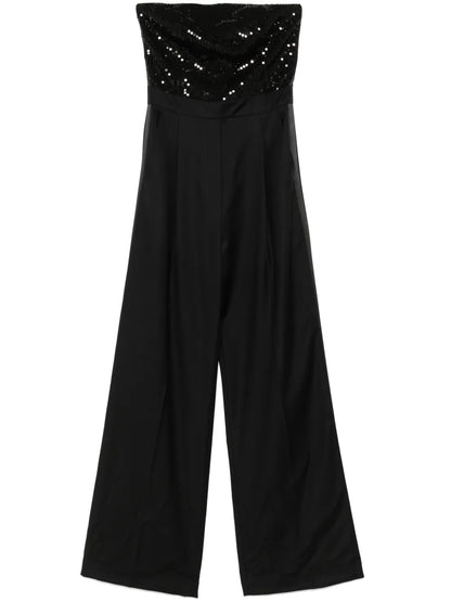 Sequin-Embellished Twill Jumpsuit