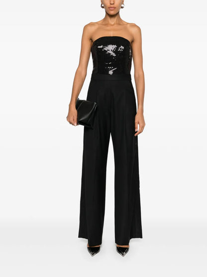 Sequin-Embellished Twill Jumpsuit
