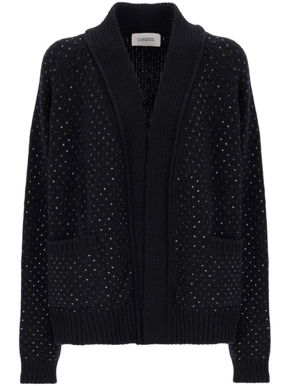 Rhinestone-Embellished Cardigan