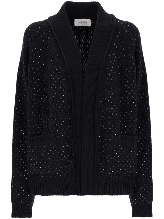 Rhinestone-Embellished Cardigan