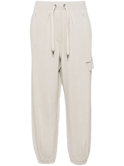 Beaded Trim-Detailing Track Pants