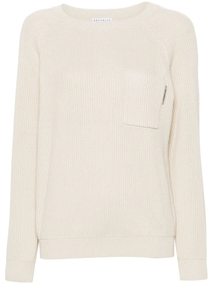 Ribbed-Knit Sweater