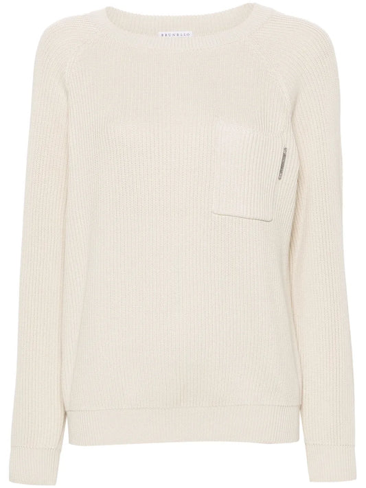 Ribbed-Knit Sweater