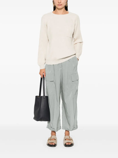 Ribbed-Knit Sweater