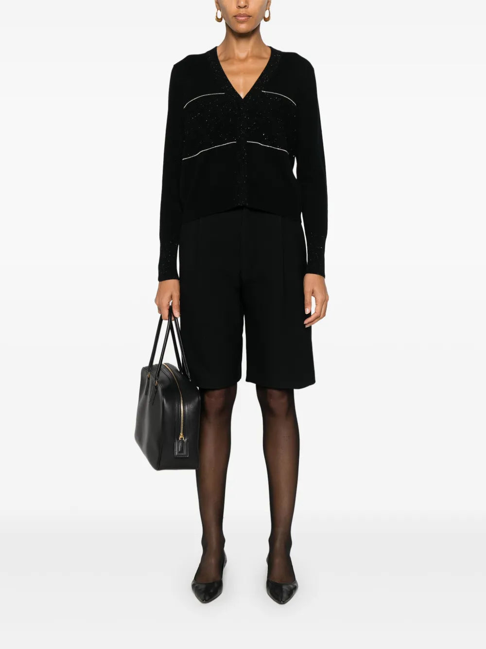 Punto Luce-Embellished Cardigan
