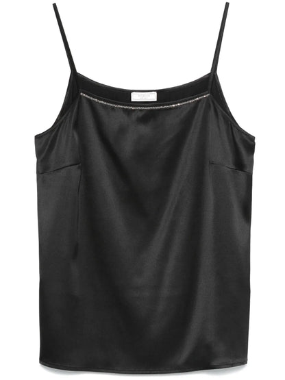 Beaded Trim Tank Top