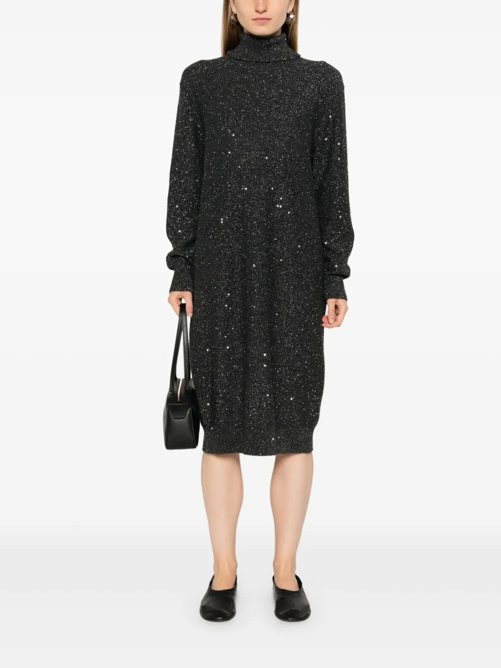 Sequinned Midi Dress