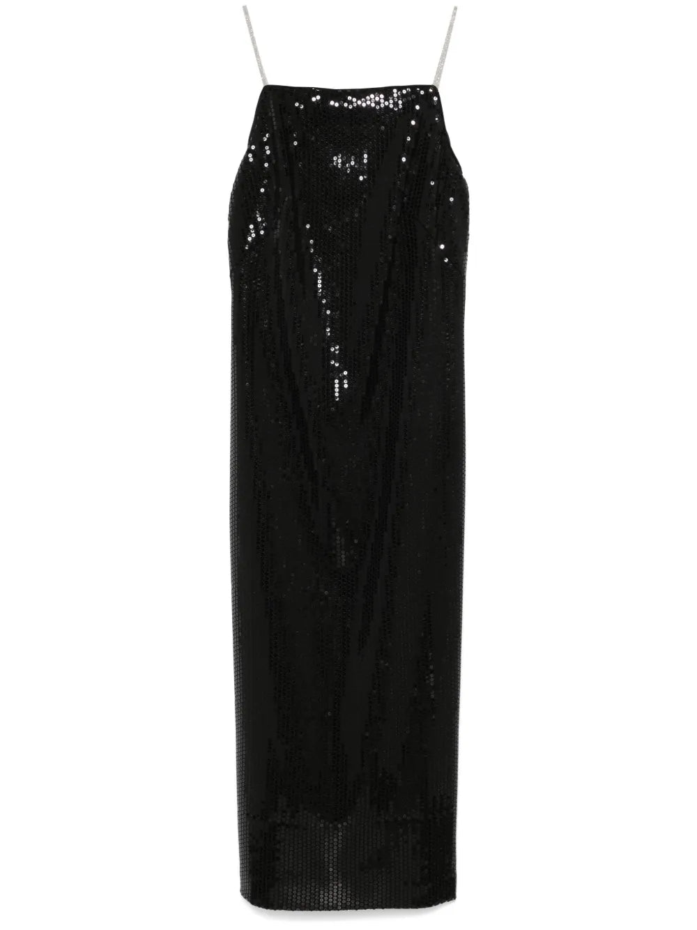 Sequinned Twill Midi Dress