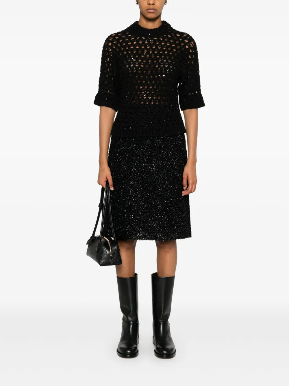 Sequin-Embellished Sweater
