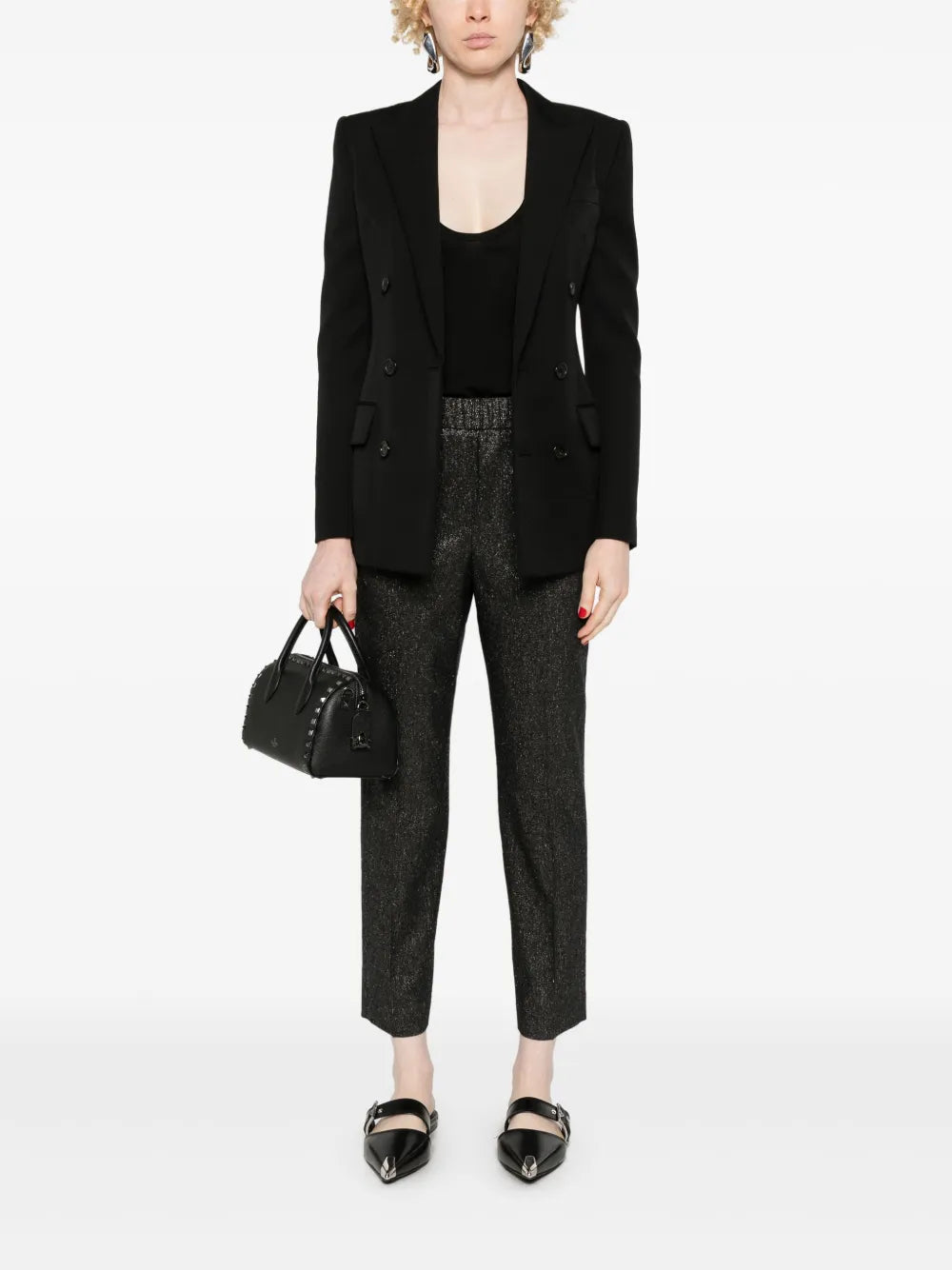 Lurex Tweed Trousers