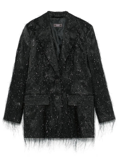 Lurex Single-Breasted Blazer