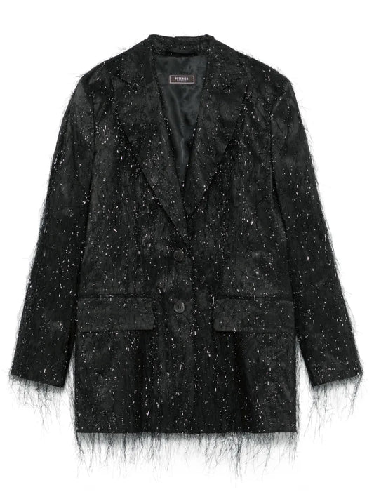 Lurex Single-Breasted Blazer