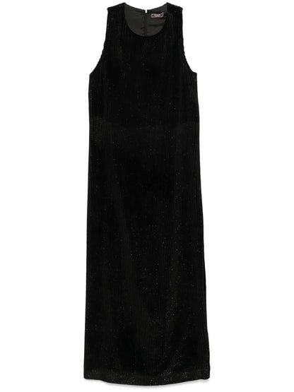 Velvet Sleeveless Maxi Dress