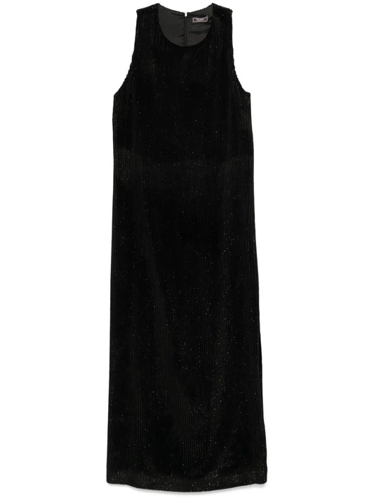 Velvet Sleeveless Maxi Dress