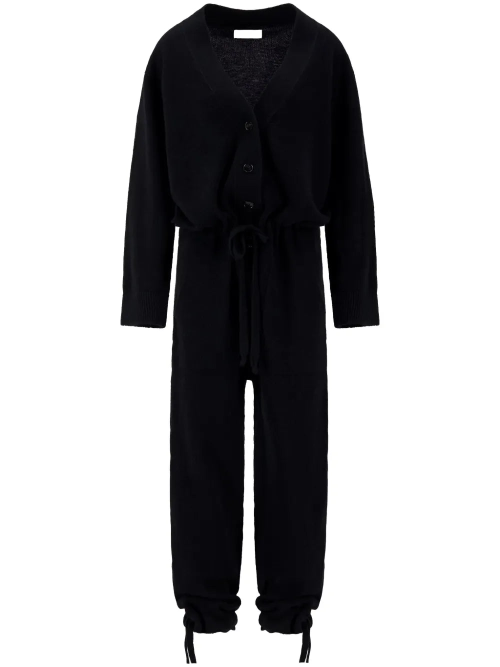 Button-Fastening Jumpsuit