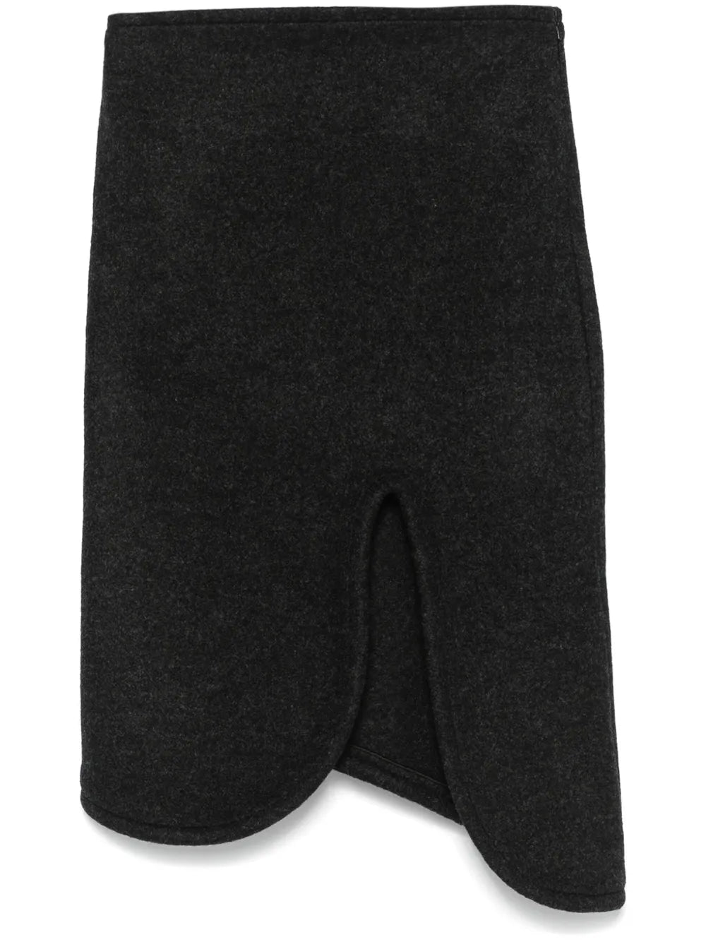 Padded-Trim Midi Skirt